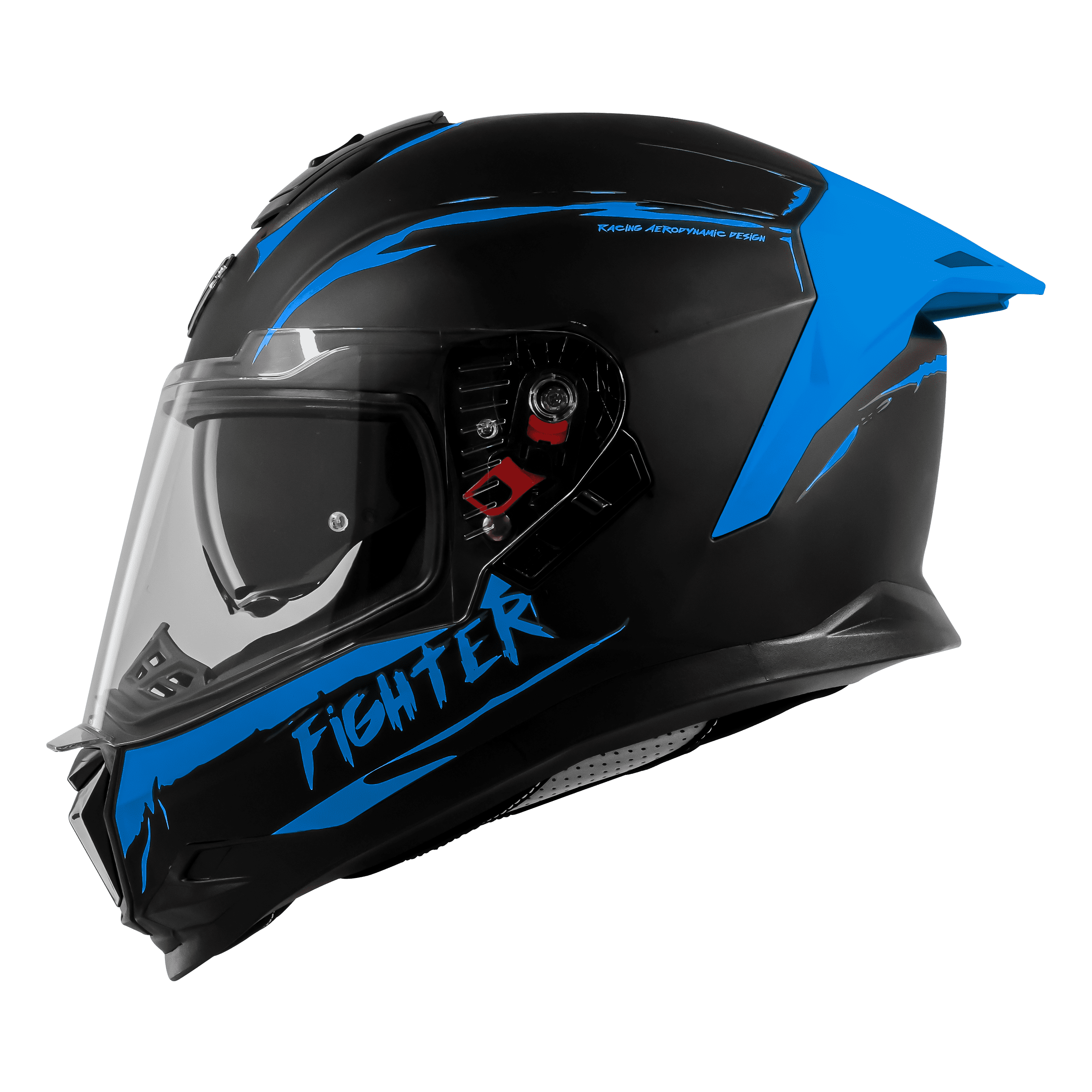 SBH-57 ISS FIGHTER F2 GLOSSY BLACK WITH BLUE